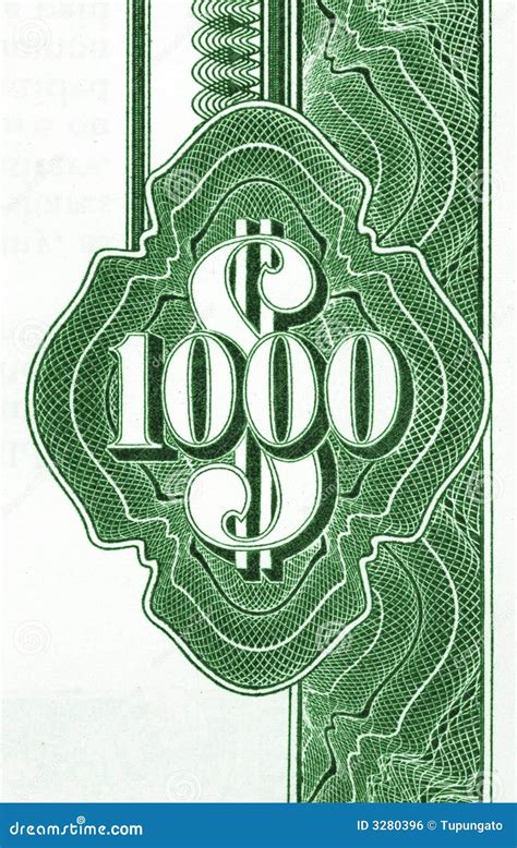 One thousand dollars stock photo. Image of document, valuable - 3280396