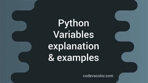 Python Variables 的图像结果