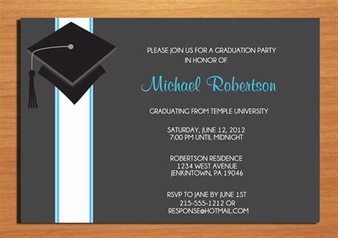 Image result for Graduation Invitations Wording Samples