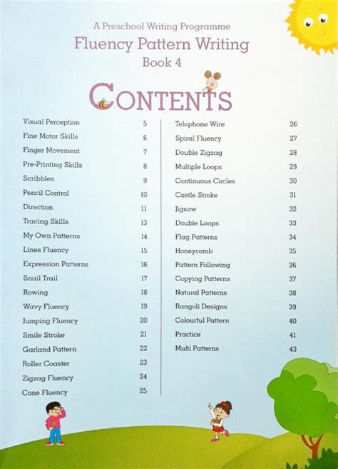 Preschool Writing Fluency Pattern Writing – Books and You