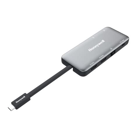 Honeywell 6-in-1 Type C Docking Station, Dual 4K HDMI Port, 1GB RJ45 ...