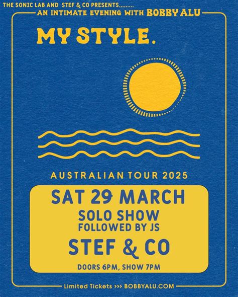 Bobby Alu My Style Tour (Coffs) *SOLD OUT*, 319 Harbour Drive, Coffs ...