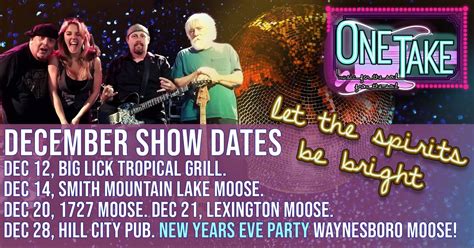 One Take returns to rock Smith Mtn Lake Moose Lodge , Smith Mountain ...