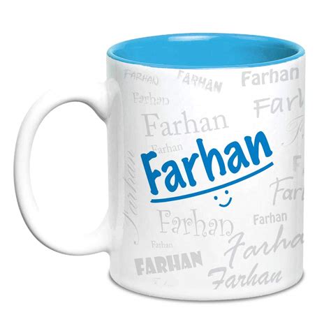 Buy Hot Muggs Me Graffiti Mug - Farhan Personalised Name Ceramic, 315ml ...
