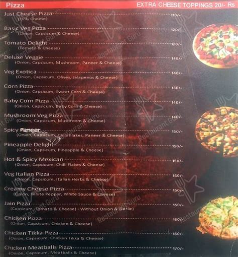 Menu at Food for friends, Hyderabad