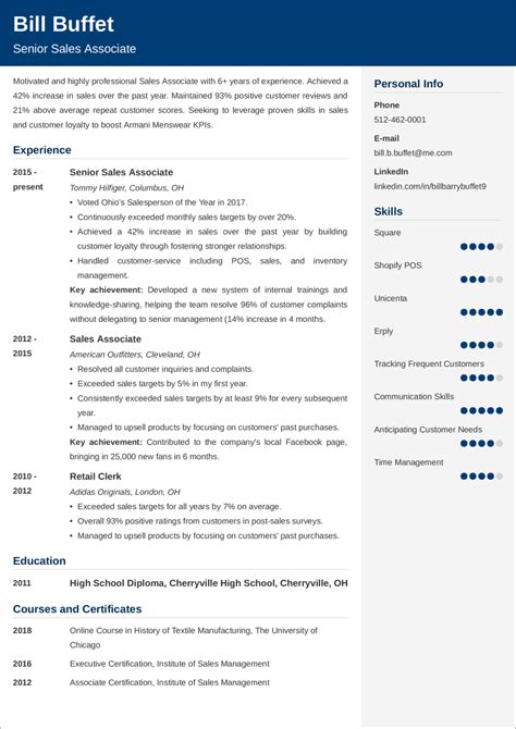 Sales Associate Resume Examples & Writing Tips for 2026