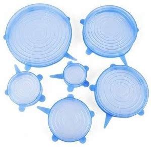 KitchenFest ® Reusable Silicone Stretch Lids, Durable Food Storage ...