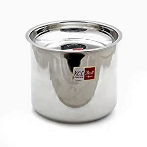 Buy KCL Stainless Steel Cooker Grocery Container Deep Pot With Lid, 5 L ...