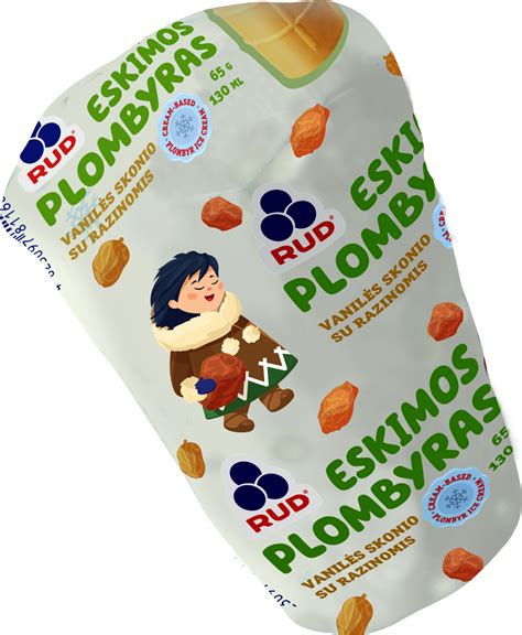 Ice cream "Eskimo with raisins" in waffle cup paper, 130ml - Bandi ...