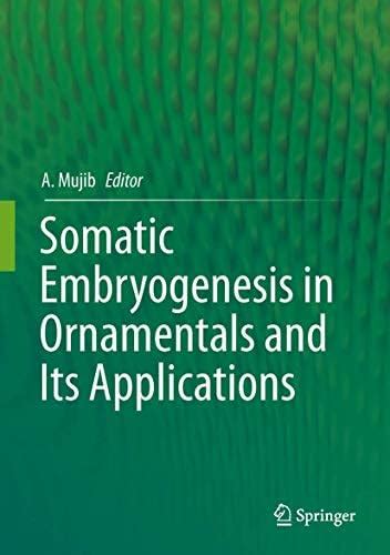 Buy Somatic Embryogenesis in Ornamentals and Its Applications Book ...