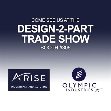 Arise Industrial Manufacturing on LinkedIn: #design2part #tradeshow # ...