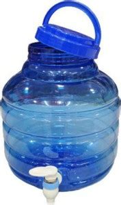RADHE CREATON 8LTR DISPENSAR WITH HANDLE CAP & BLUE COLOR Bottled Water ...