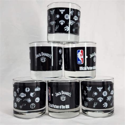 Set of 8 Jack Daniels Old No 7 Whiskey NBA Team | Ubuy India