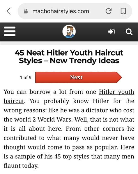Hitler Youth Haircut