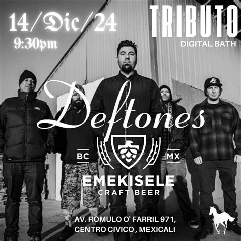 Tributo a Deftones, av. Romulo O' Farril 971, Centro Civico , 21000 ...