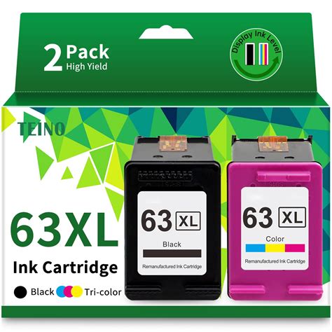 TEINO 63XL 63 Ink Cartridges Combo Pack for HP Printers Remanufactured ...