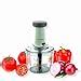 E-COSMOS Food Chopper 900ml, 4 Blade Steel Large Manual Hand-Press ...