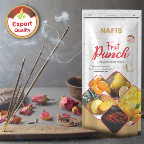 Nafis Fruit Punch Incense Stick, 100 agarbatti in each packet, Pack of ...