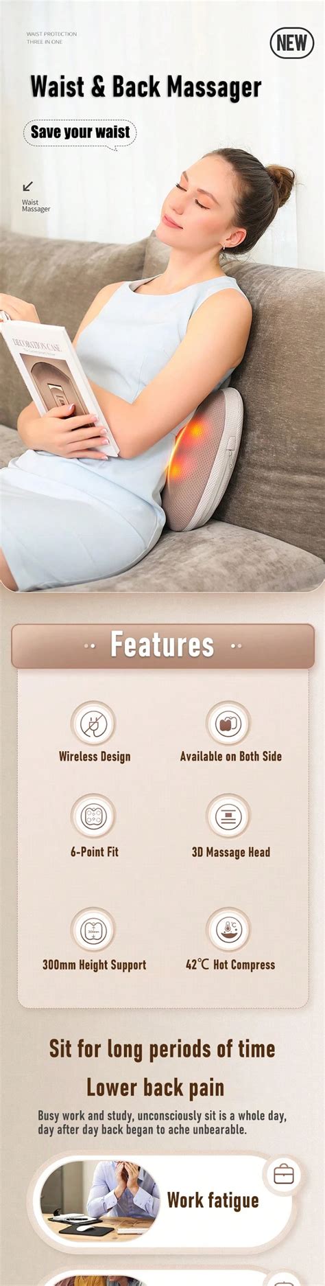 Masajeador imprescindible para personas mayores: vibración a 3 ...