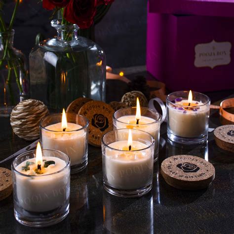 Buy Healing Crystal Candle Combo( Set of 5) Online in India - Mypoojabox.in