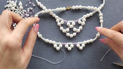 DIY手工制作 珍珠项链DIY 串珠DIY 10分钟学会制作漂亮的珍珠项链 - YouTube