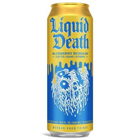 Liquid Death Groceries, Sweet Ready Food, Blueberry Buzzsaw Iced Tea ...
