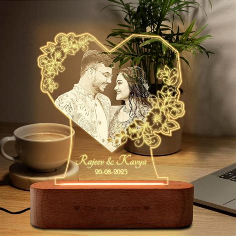 Buy ZOCI VOCI Personalized Valentine Gift for Couple - LED Photo Frame ...