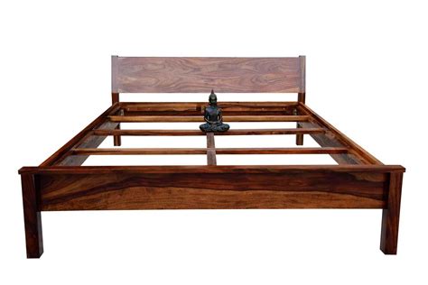 Buy Tepo simple teak finish bed | Bed Room, Bed Furniture