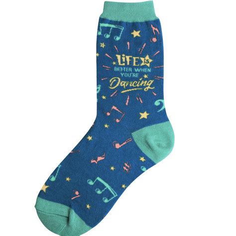 Dance Life Women's Socks, Women's Novelty Socks: Foot Traffic