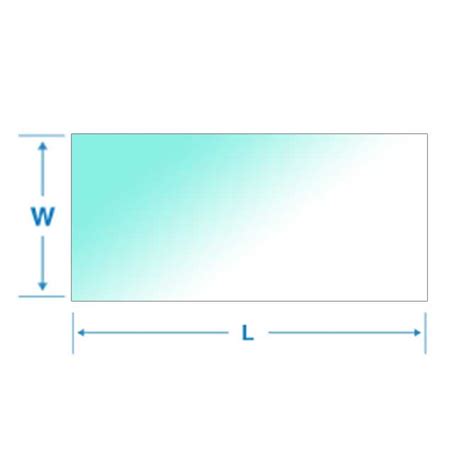 Buy Glass 24x36 Inches Rectangle Clear Tempered Glass 10 mm for Table Top