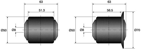 2910 Interroll | Interroll Polyamide Round Conveyor Roller Flanged 50mm ...