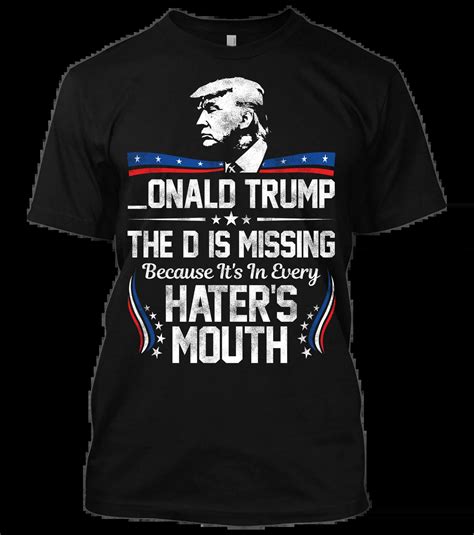 Donald Trump Shirt Funny MAGA D is for the Hater 2nd Amendment ...