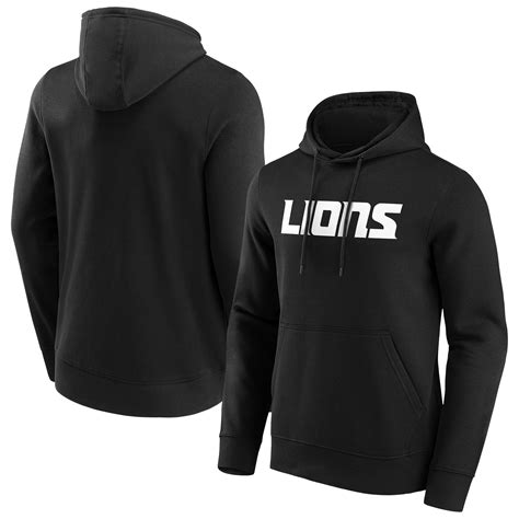 Mens Detroit Lions Alternate Colour Wordmark Hoodie | Rebel Sport