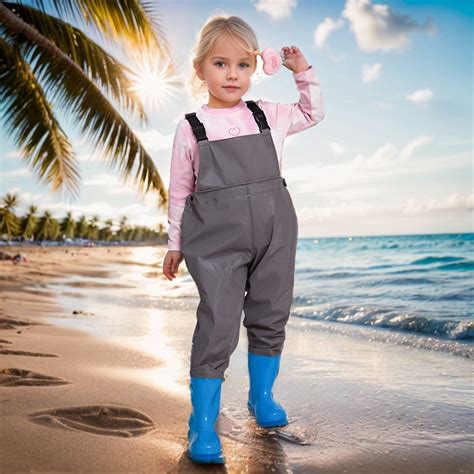 Kids Chest Waders for Boys Fishing Youth Waders Water Proof & Fishing Waders with Boots Boys ...