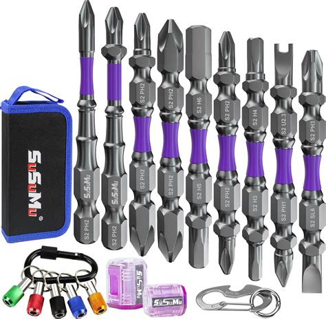 27PCS Phillips Bits #2 Impact 1" and 2" Long Strong Magnetic Drill Bits ...