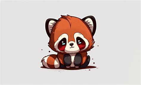 Cute Kawaii Red Panda