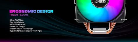 Ant Esports ICE-C612 V2 ARGB CPU Cooler| Support Intel LGA1200, LGA115X ...