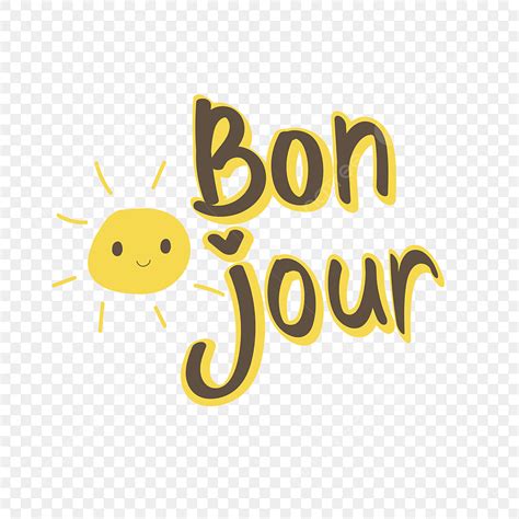 French Morning Vector Hd PNG Images, Local Lettering Good Morning ...