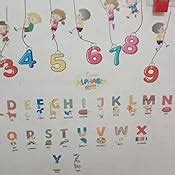 Luke and Lilly 1, 2, 3, 4 Numbers Wall Sticker, 60 cm x 160 cm ...