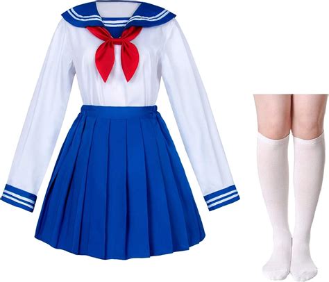 Elibelle Japanese School Girls Uniform Sailor Navy India | Ubuy