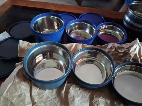 Buy Attro Set of 3 Micron Stainless Steel Double Wall Storage ...