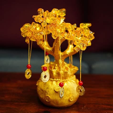 Buy Citrine Crystal Feng Shui Tree - Wealth Decor Item – GlobalBees Shop