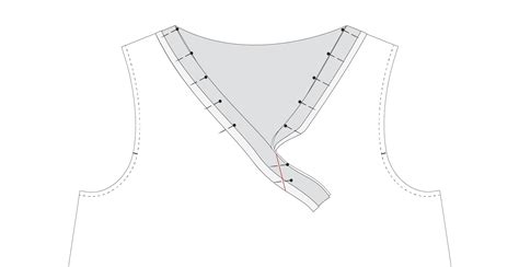 How to sew bias binding on a V-neck — In the Folds