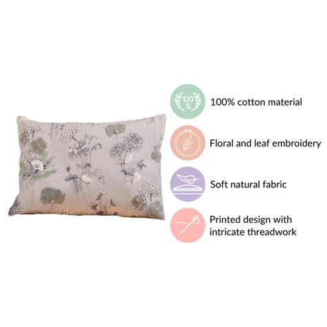 Linen Cotton Rectangular Cushion Cover 20x14 Inch Online - Premium ...