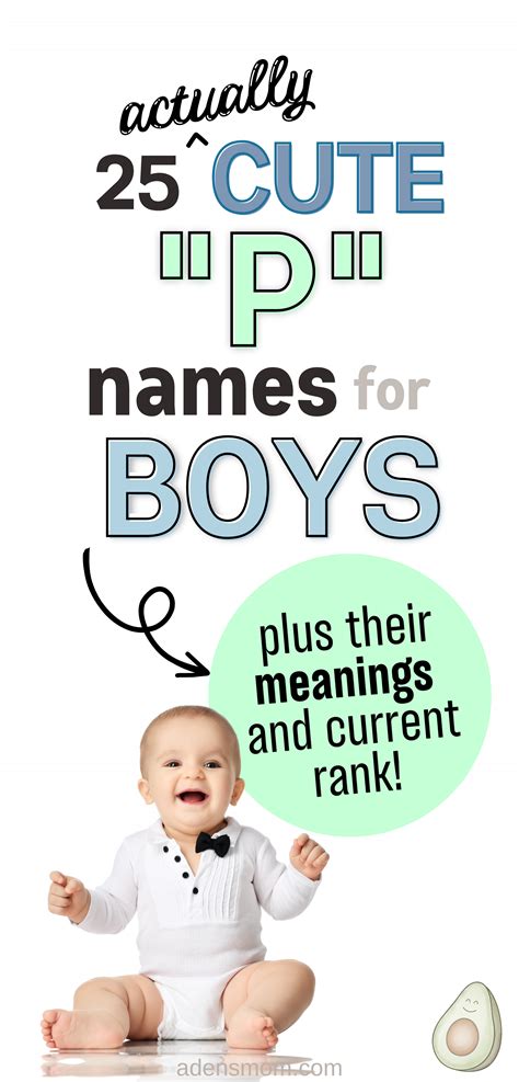 Boy names that start with p – Artofit