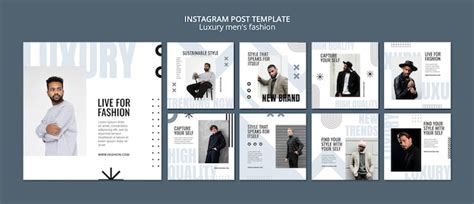 Luxury men's fashion template design | Free PSD