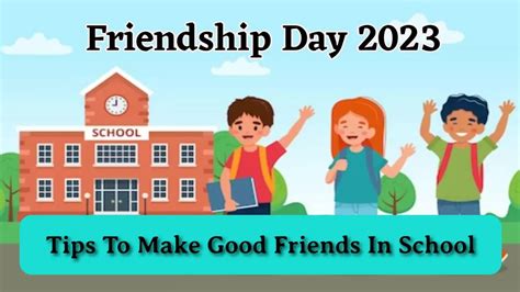 Friendship Day 2023: How to make good friends in school? Check expert ...