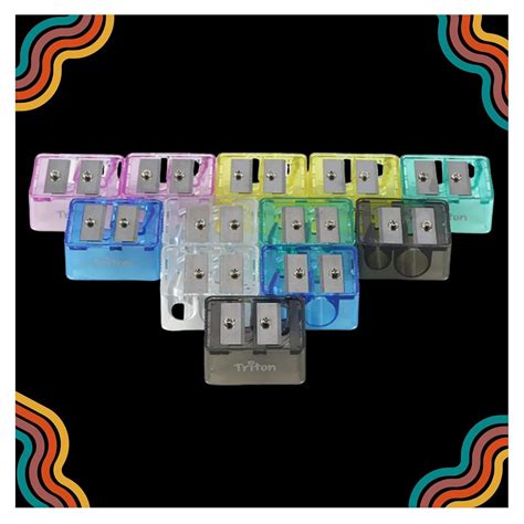 TRITON Professional Makeup Kajal Eyeliner Eyebrow Pencil Dual Sharpener ...