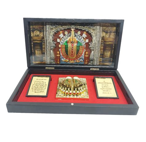 ARTSMINE Shri Ambabai Mahalaxmi Pooja Box with Charan Paduka | Kolhapur ...