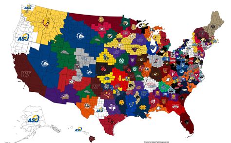 ncaa college football map College football - anacollege